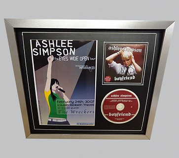 Ashlee Simpson Signed Pop Music Collectible