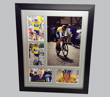 Lance Armstrong Signed Colour Photo + 4 Photos