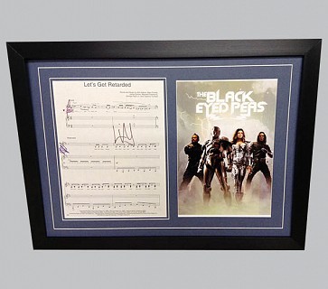 The Black Eyed Peas "Let's Get Retarded" Signed Music Sheet
