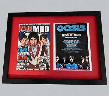 Oasis "NME Originals" Signed Magazine Cover + Concert Poster