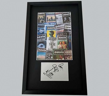 Oasis Signed Postcard + Colour Poster