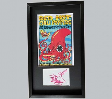 Red Hot Chili Peppers Signed Poster + Concert Poster
