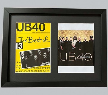 UB40 "The Best of" Poster Signed by Ali Campbell + Photo