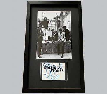 Rolling Stones "Rarities" CD Insert Signed by Ronnie & Charlie