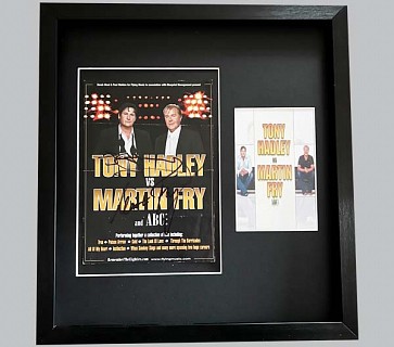Tony Hadley & Martin Fry Signed Concert Flyer + Colour Postcard