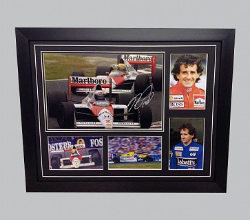 Alain Prost Signed Colour Photo + 4 Photos