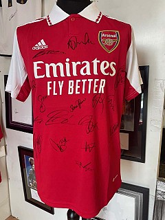 Arsenal 2022/23 Full Squad Signed Shirt
