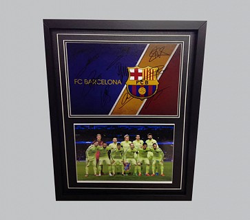 Barcelona Multi Player Signed Memorabilia