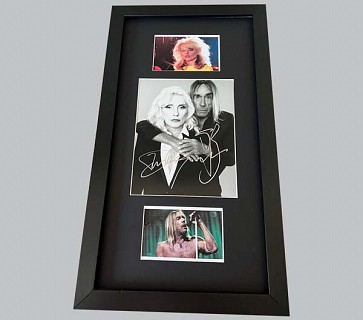 Debbie Harry & Iggy Pop Signed Photo + 2 Colour Photos