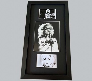 Debbie Harry Signed Black & White Concert Photo + 2 Photos