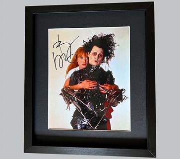 Edward Scissorhands Colour Photo Signed by Johnny Depp
