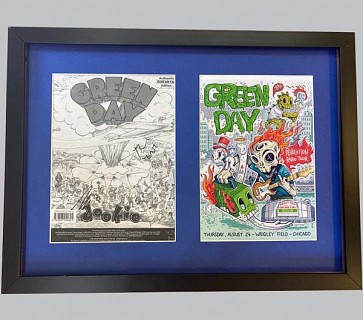 Green Day "Dookie" Signed Poster + Concert Poster