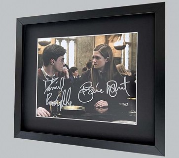 Harry Potter Colour Photo Signed by Daniel Radcliffe & Bonnie Wright