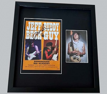 Jeff Beck & Buddy Guy Signed Colour Poster + Jeff Beck Photo