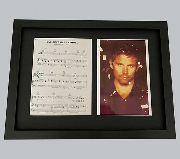 Take That "Love Ain't Here Anymore" Music Sheet Signed by Jason + Photo