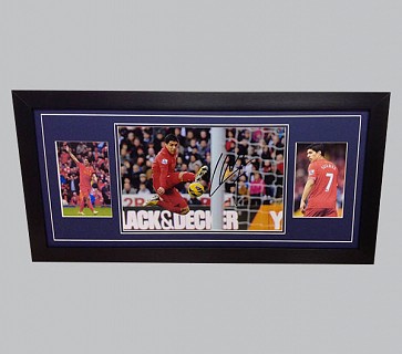 Luis Suarez Signed Liverpool FC Colour Photo + 2 Photos
