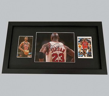 Michael Jordan Signed Colour Photo + 2 Colour Photos
