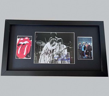 Rolling Stones Concert Photo Signed by Mick & Keith + Poster & Photo