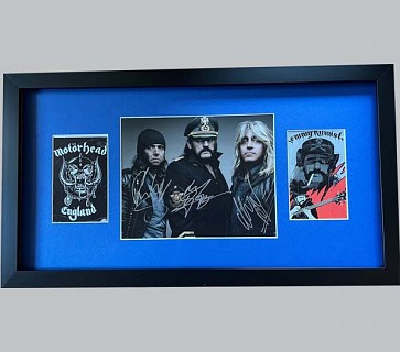 Motorhead Signed Colour Photo + 2 Posters