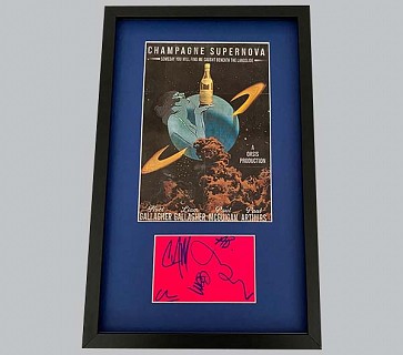 Oasis Signed Postcard + "Champagne Supernova" Poster