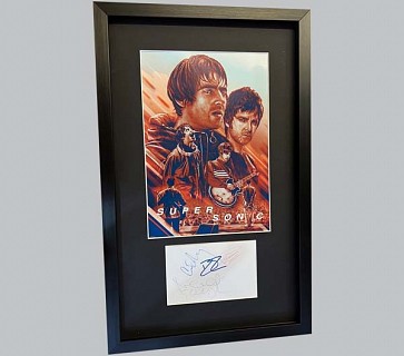 Oasis Signed Postcard + "Supersonic" Poster