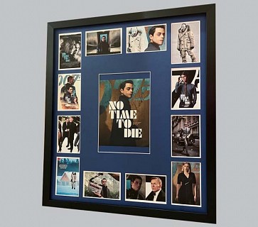 James Bond "No Time To Die" Poster Signed by Rami Malek + 12 Colour Postcards