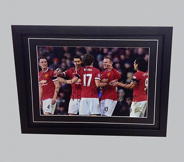 Rooney, Di Maria, Blind, Falcao & Jones Man Utd Photo