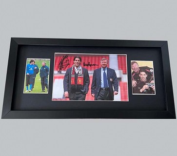 Alex Ferguson & Ruud van Nistelrooy Signed Man Utd Photo + 2 Photos